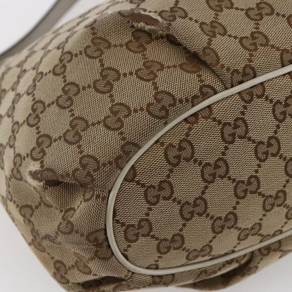 GUCCI GG Canvas Shoulder Bag outlet Beige Auth - Picture 11 of 16